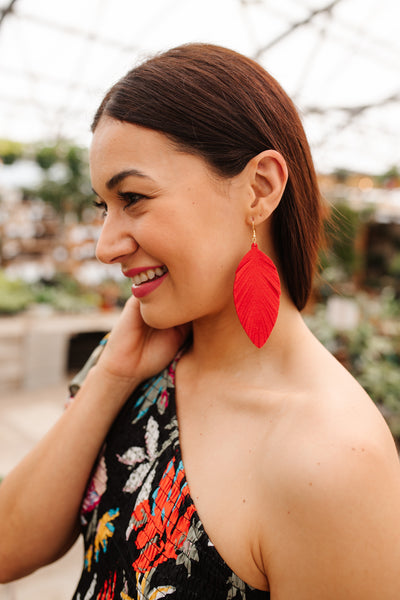 Jasmine Earrings in Red
