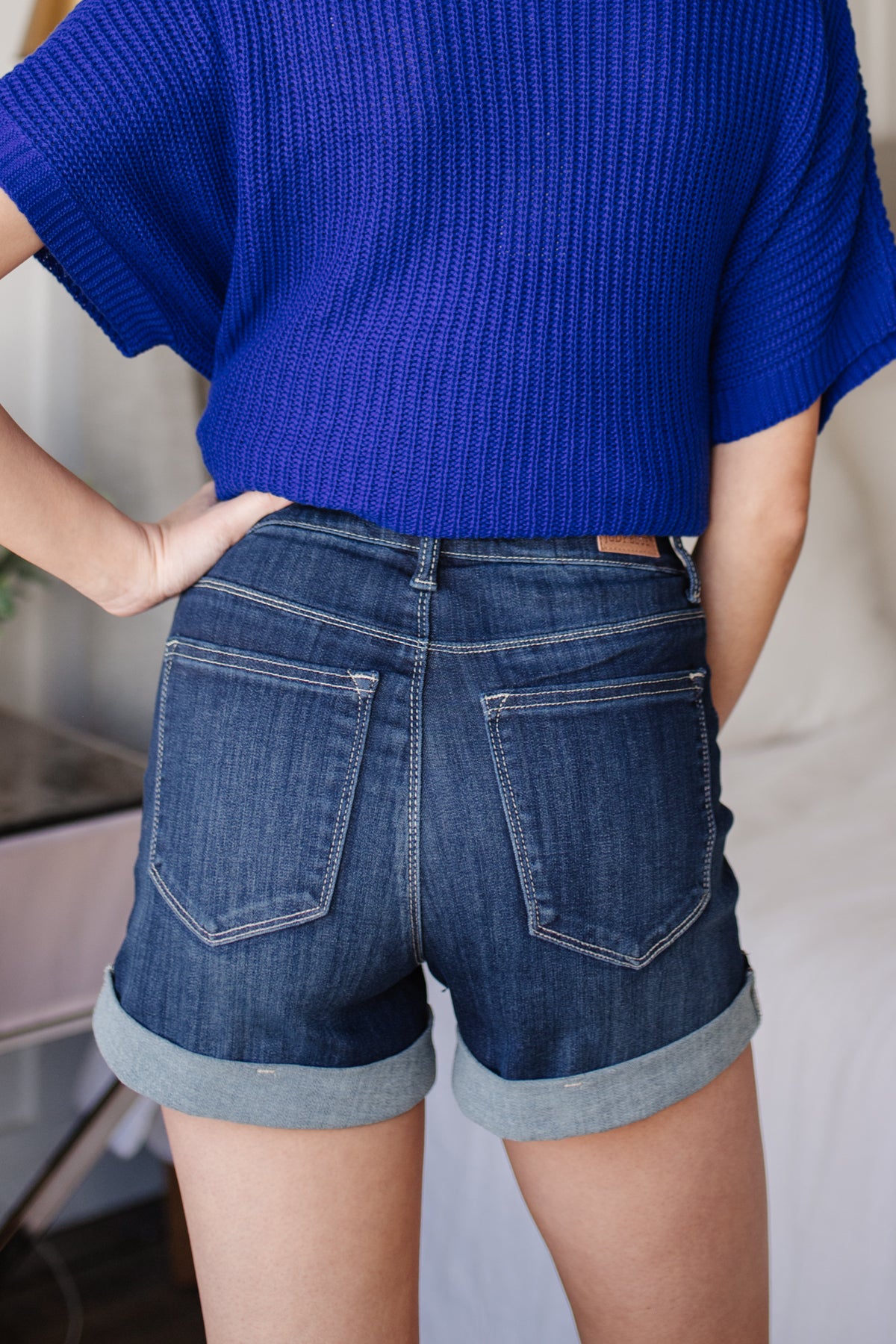 Layla High Waisted Pull On Shorts