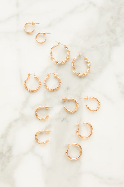 More is More Earring Set in Gold