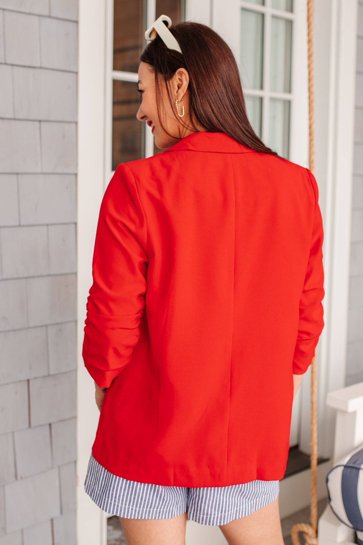 Ready for Takeoff Blazer in Red
