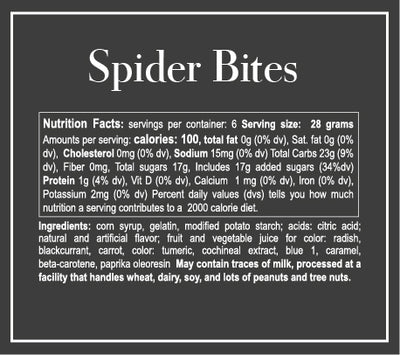 Sweetables | Spider Bites